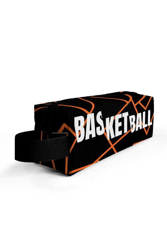 Kids Turuncu Siyah Basketbol Kalem Çantası 22079