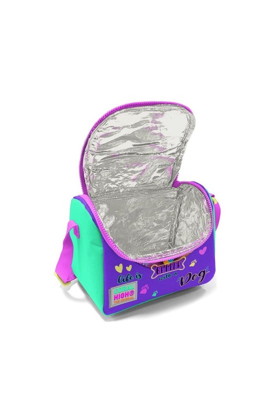 Sarı Pembe Sevimli Köpek Desenli Thermo Beslenme Çantası 11752