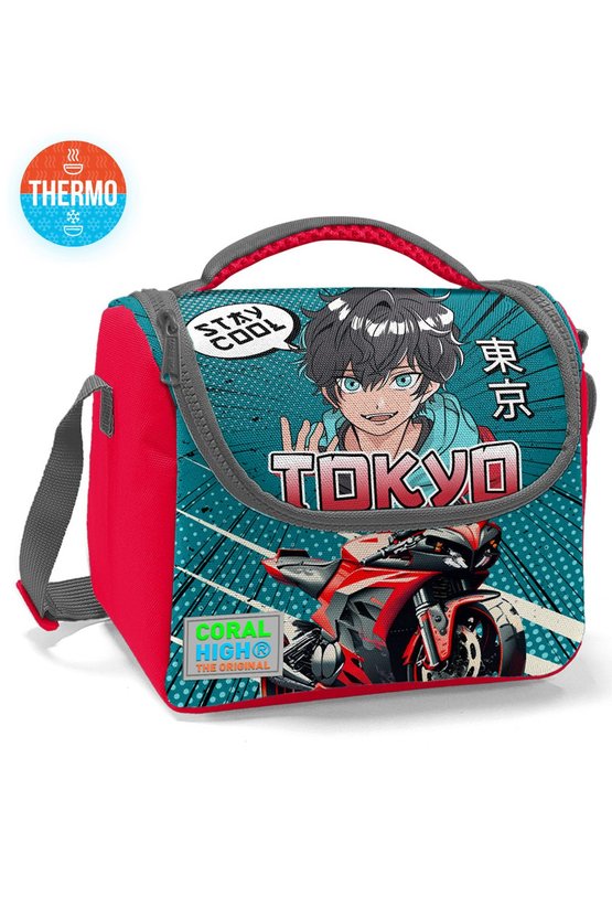 Gri Nefti Anime Motorsiklet Thermo Beslenme Çantası 11764