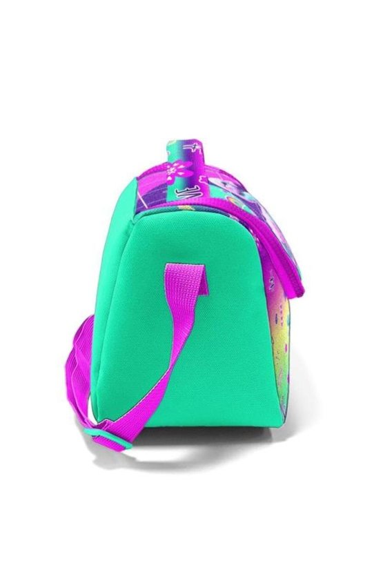 Kids Pembe Su Yeşili Flamingo Desenli Thermo Beslenme Çantası 11880