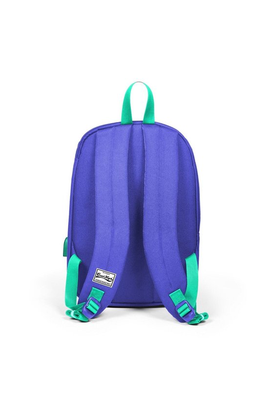 Sport Neon Mercan Lavanta Beş Bölmeli Usb Şarjlı Kulaklık Çıkışlı Sırt Çantası 23244