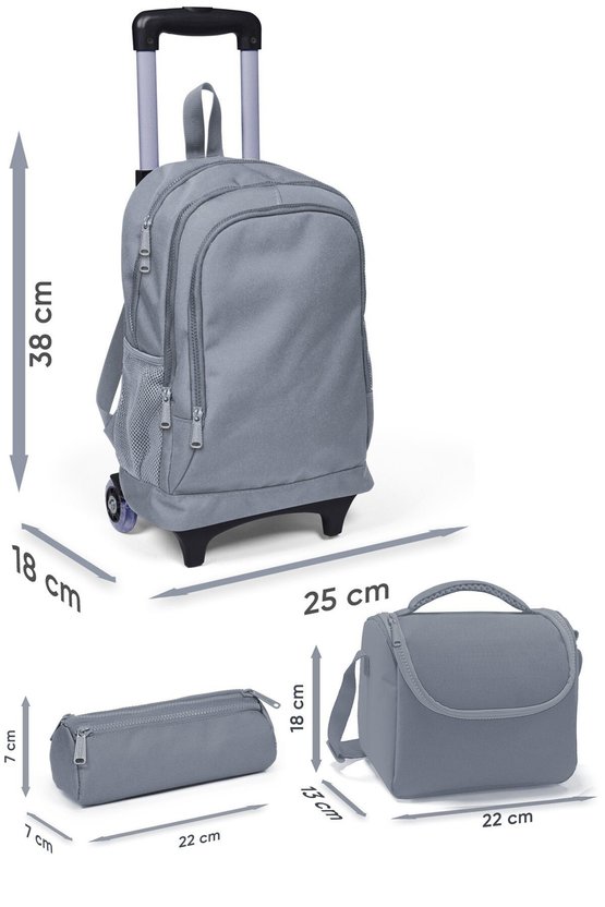 Kids Mavi Su Yeşili Denizatı Desenli 3 lü Okul Çanta Seti SET0123972