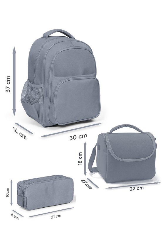 Kids Mor Pembe Unicorn Dondurma Desenli 3 lü Okul Çanta Seti SET0114421