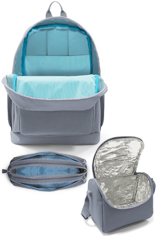Kids Renkli Çizgili 3 lü Okul Çanta Seti SET0123770
