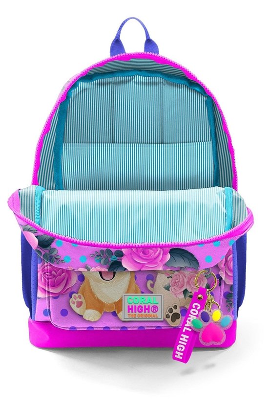 Kids Pembe Köpek Desenli 3LÜ Okul Çantası SETİ