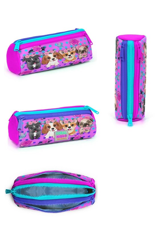 Kids Pembe Köpek Desenli 3LÜ Okul Çantası SETİ