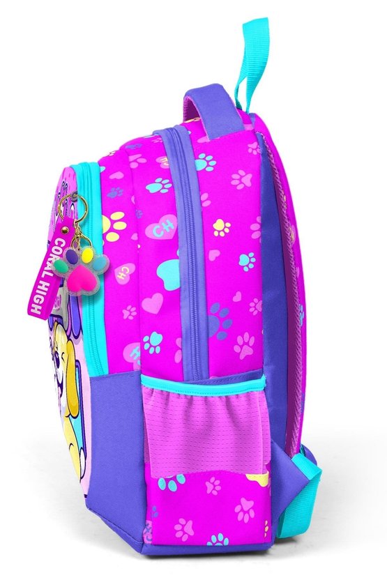 Kids Kedi Köpek Desenli Üç Bölmeli  3lü Set Çanta