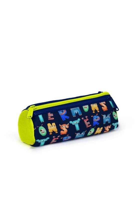 Kids Lacivert Neon Sarı Monster Desenli 3’lü Okul Çanta Seti SET0123726
