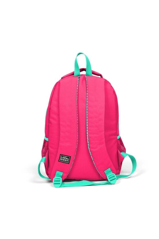 Kids Neon Mercan Su Yeşili Flamingo Desenli 2li Okul Çanta Seti SET0214377