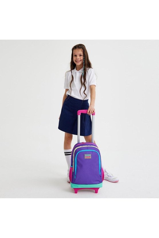 Kids Mor Renk Detaylı 2li Çanta Seti SET0223934