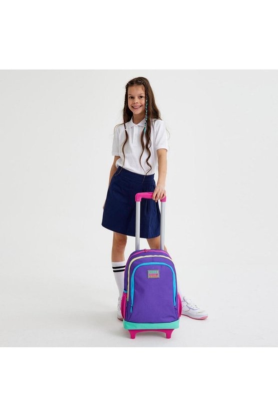 Kids Mor Renk Detaylı 3lü Çanta Seti GOSET0123934