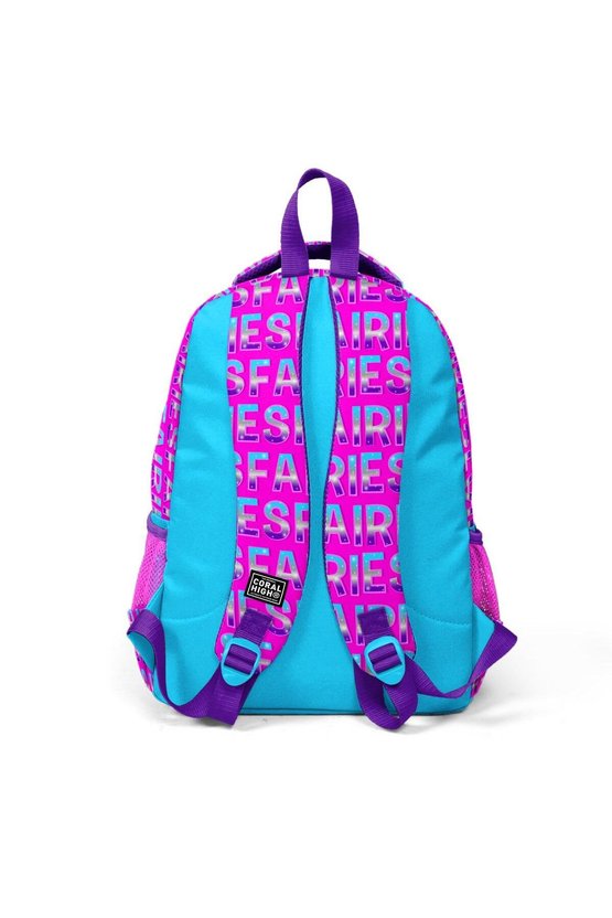 Kids Pembe Mavi Peri Desenli 3’lü Okul Çanta Seti SET0123484