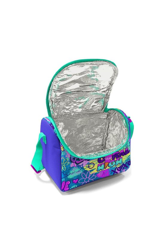 Kids Lavanta Su Yeşili Grafiti Desenli 3lü Okul Çanta Seti SET0114414