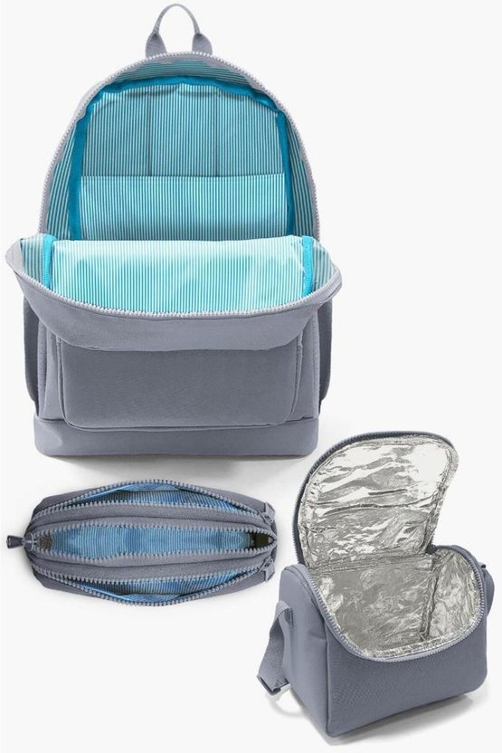 Kids Civit Kırmızı Uzay Desenli Kalemlik,Beslenme,3’lü Okul Çanta Seti GOSET0123116