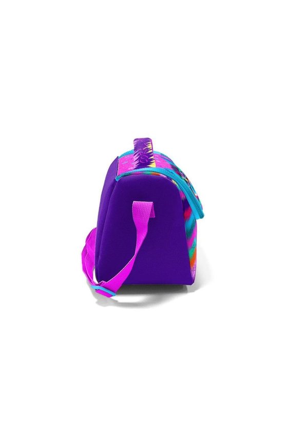 Kids Mor Pembe Kedi Desenli Thermo Beslenme Çantası İlköğretim Beslenme Çantası