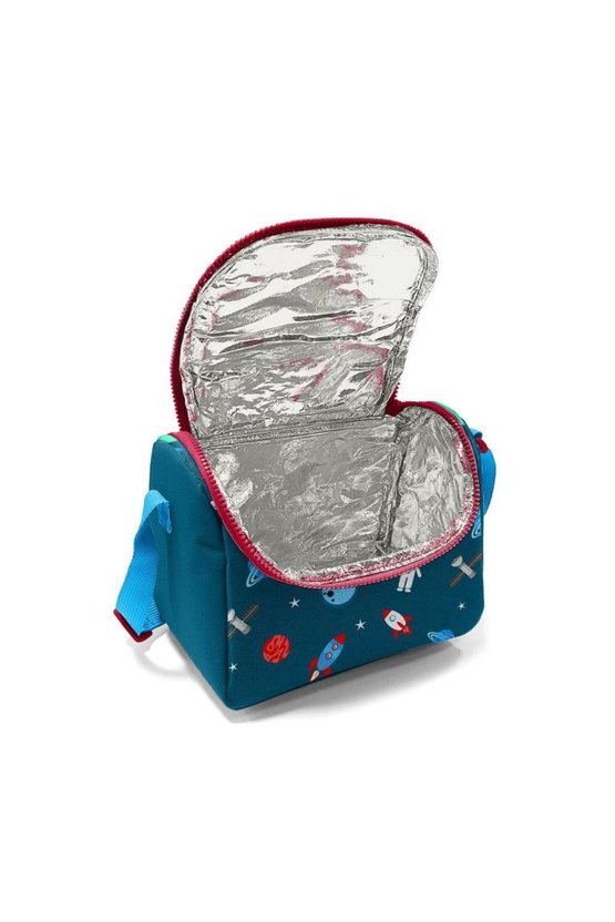 Civit Kırmızı Uzay Desenli Okul Sırt Çantası,thermo Beslenme,kalemlik, 3lü Okul Set Go23116set02