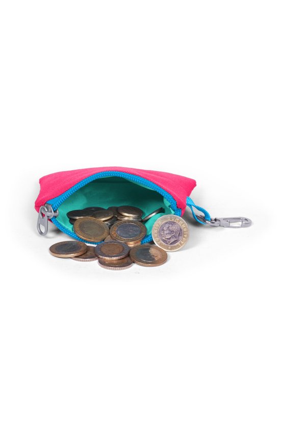 Kids Neon Mercan Lacivert Bozuk Para Çantası 21707