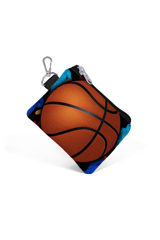 Kids Siyah Basketbol Toplu Bozuk Para Çantası 21732