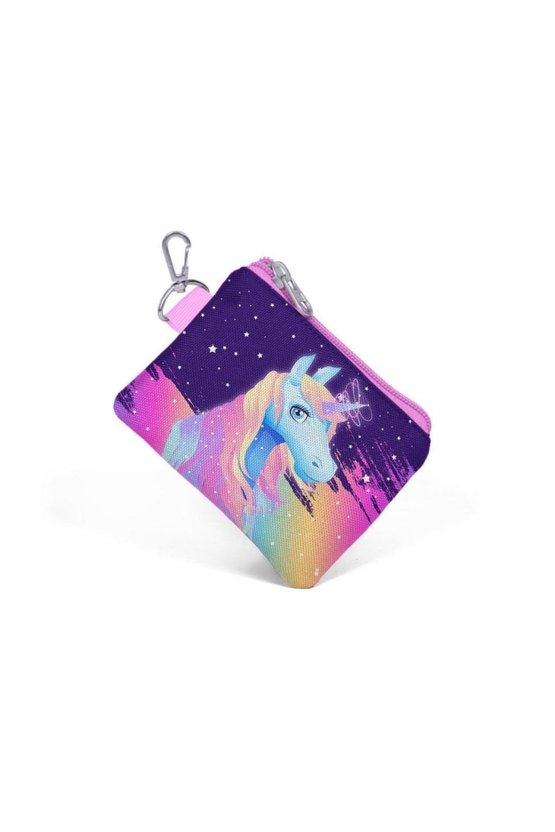 Mor Unicorn Renk Geçişli Bozuk Para Çantası 21776