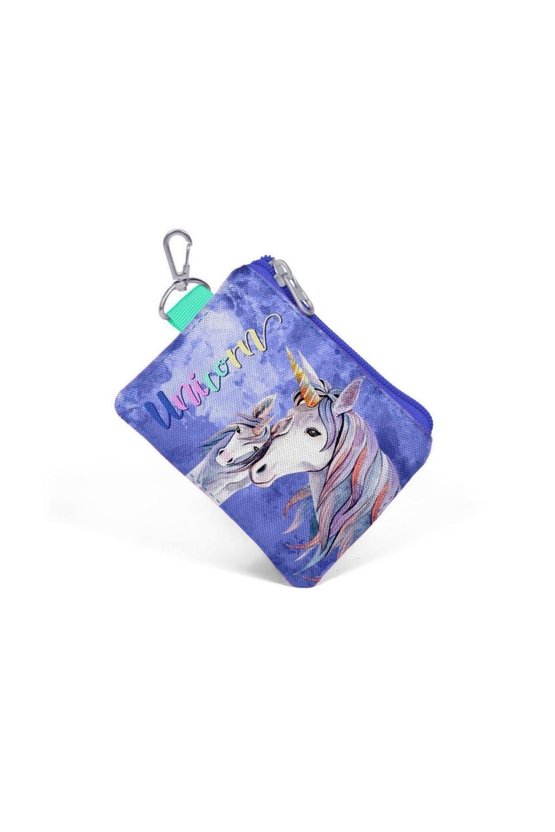 Lavanta Su Yeşili Unicorn Desenli Bozuk Para Çantası 21768