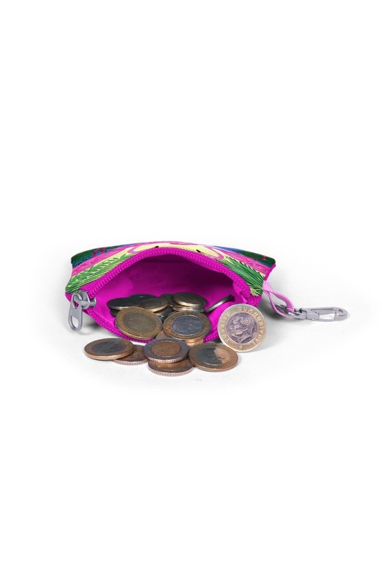 Pembe Flamingo Desenli Bozuk Para Çantası 21770