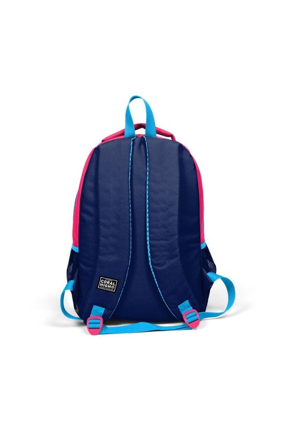 Kids Neon Mercan-lacivert Üç Bölmeli Okul Sırt Çantası 14392
