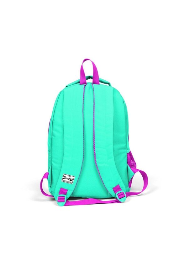 Kids Su Yeşili Pembe Simli Flamingo Desenli Üç Bölmeli Usb Şarjlı Kulaklık Çıkışlı Okul S