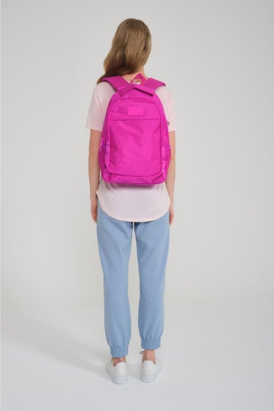 Kids Pembe Üç Bölmeli Okul Sırt Çantası 14396