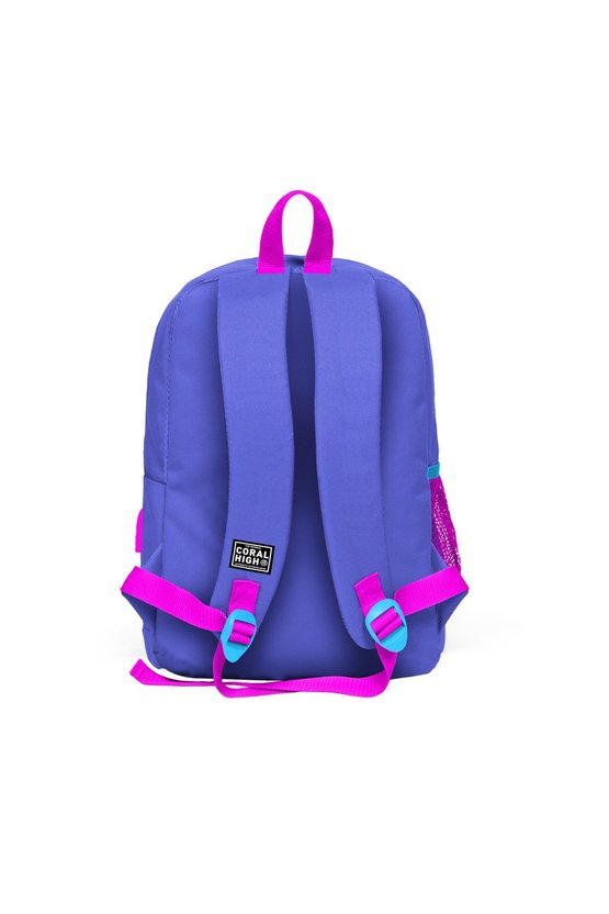 Kids Lavanta Dört Bölmeli USB Şarjlı Kulaklık Çıkışlı Okul Sırt Çantası 23803