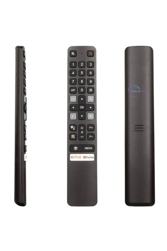 RM-L1673 V2 Netflix - Prime Video - Chanel - Youtube Tuşlu Ses Komutsuz Lcd Led TV Kumandası