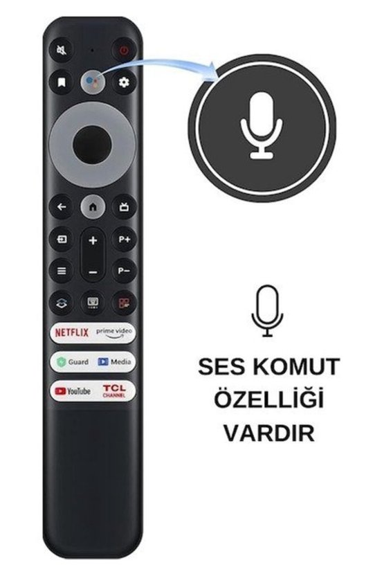 RC902V Rmr1 Netflıx-Prıme Vıdeo-Guard-Medıa-Youtube-Tcl Channel Tuşlu Ses Komutlu Lcd-Led Tv