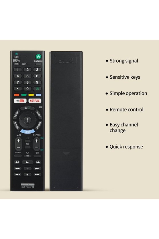 Yeni RMT-TX300P Uzaktan Kumanda Sony BRAVIA TVye Uygun YouTube Nli Evrensel Uzaktan Kumanda...