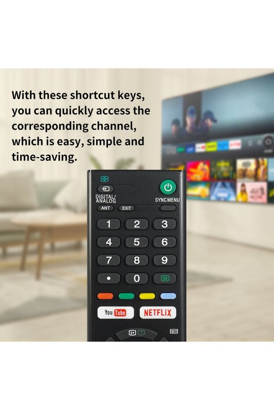 Yeni RMT-TX300P Uzaktan Kumanda Sony BRAVIA TVye Uygun YouTube Nli Evrensel Uzaktan Kumanda...