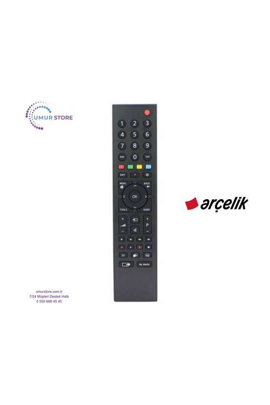 Arçelik İle Uyumlu 40lb5533 Led TV Kumandası