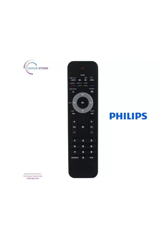 Philips İle Uyumlu 37PFL3403D12 Lcd Televizyon Kumandası