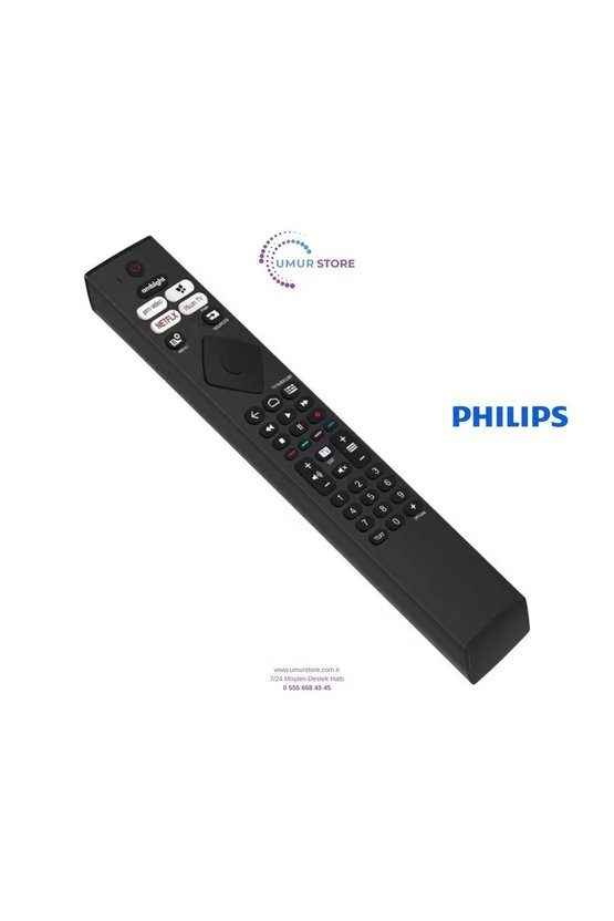 Philips İle Uyumlu Model 55OLED81812 OLED TV Kumanda-Mikrofonsuz