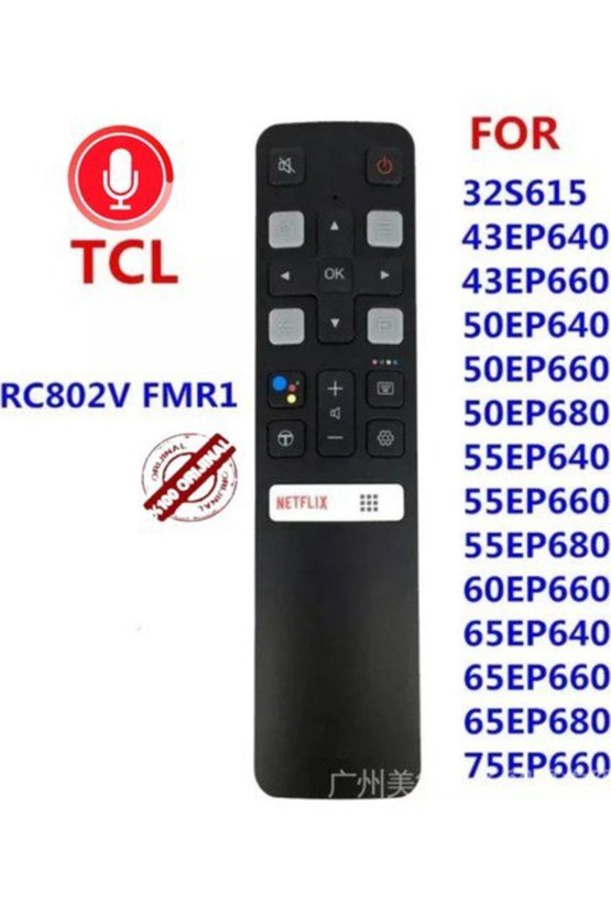 Rc 802V Fmr1 50 - 55 Ses Komut Özellikli Akıllı Anroid Lcd-Led Tv Kumanda TCL108