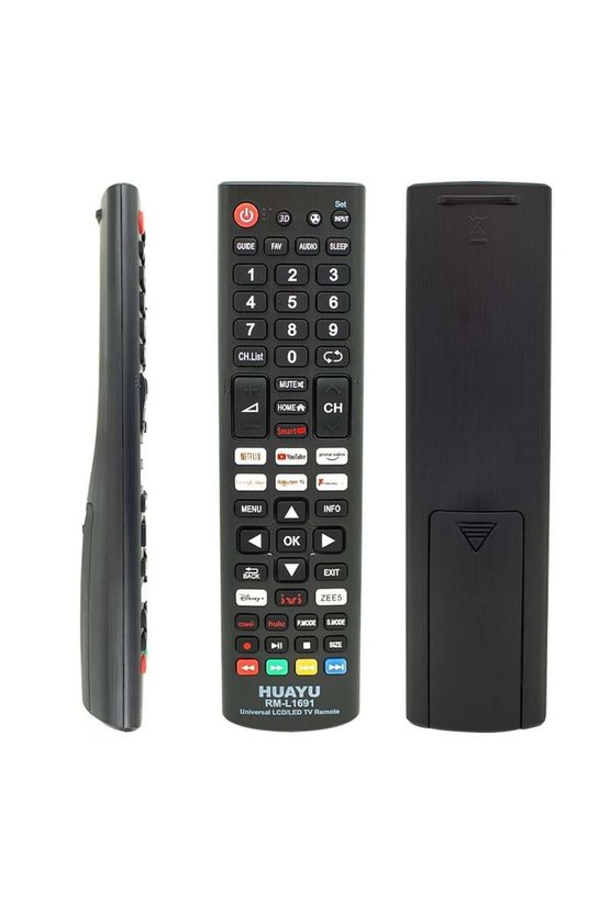 RM-L1691 Netflix-YouTube-Prime Video-Google Play Tuşlu Universal Lcd Led Tv Kumandası
