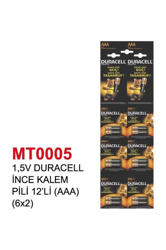 1,5V İNCE KALEM PİLİ 12’Lİ (AAA) (6x2)