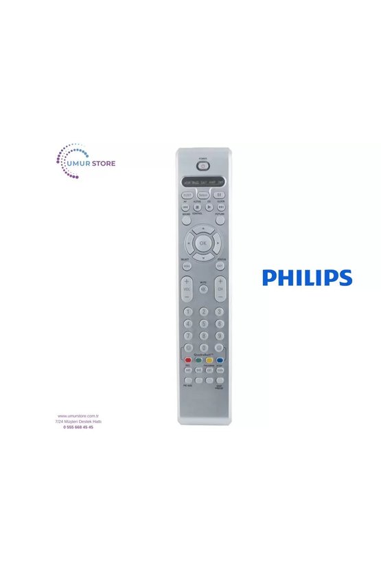 Philips İle Uyumlu 37PF9731D10 Cneos Flat Televizyon Kumandası