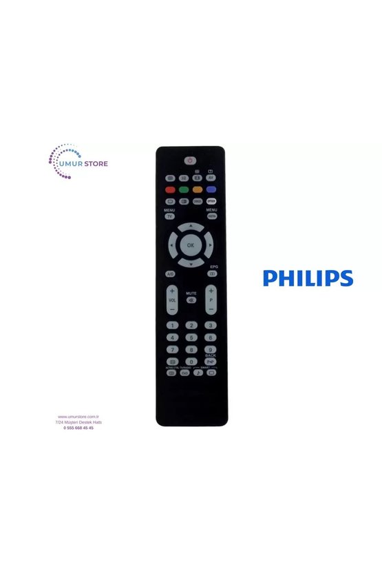 Philips İle Uyumlu 32PFL5522D12 Flat Televizyon Kumandası