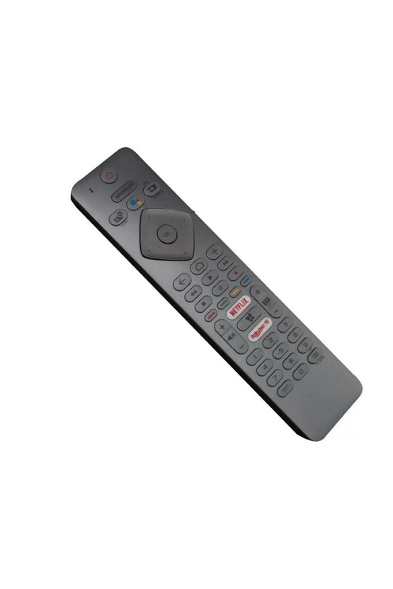 Philips İle Uyumlu Model 75PUS735412 Mikrofonlu Smart TV Kumanda-Gri
