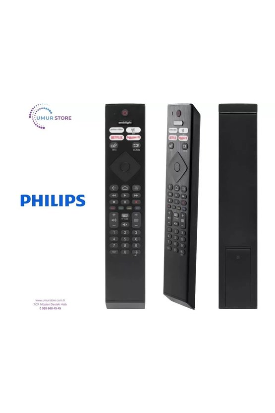 Philips İle Uyumlu 50PUS700962 Smart Tv Kumanda