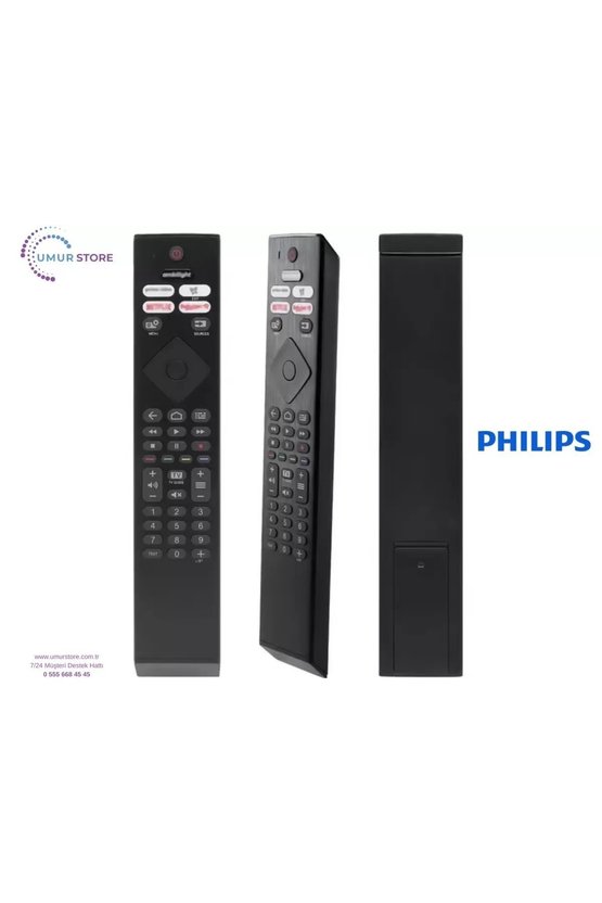 Philips İle Uyumlu Model 55PUS700962 Smart Tv Kumanda