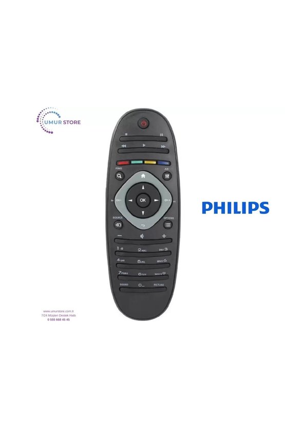 Philips İle Uyumlu 32PFL3406H12 Led Televizyon Kumandası