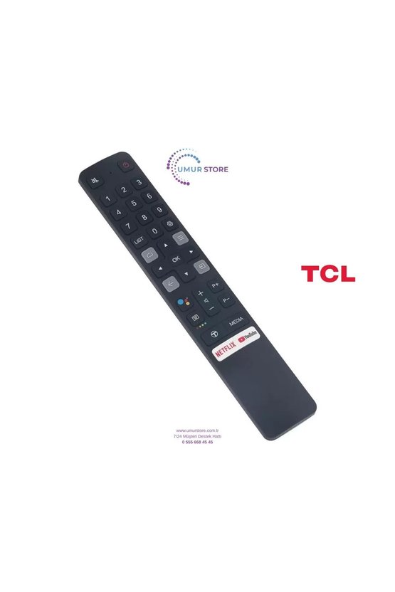 TCL İle Uyumlu Model 50C725 Sesli Smart Tv Kumanda