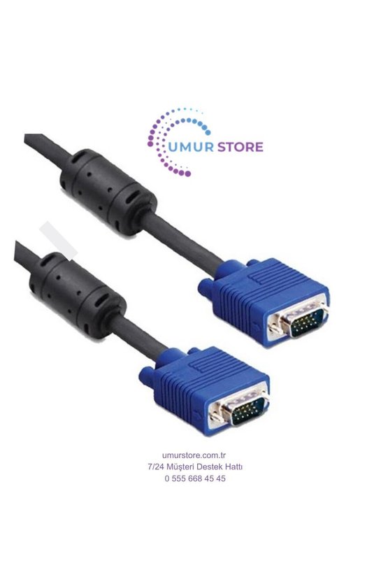 Vga Kablo 15 Pin ErkekErkek 30 Metre * Hytech Hy-Vga30