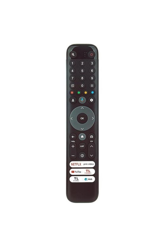 Tcl 55T8B İle Uyumlu 4k Qled Tv Mikrofonlu Kumanda