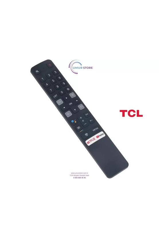 TCL İle Uyumlu Model 55P725 Mikrofonlu Smart Tv Kumanda