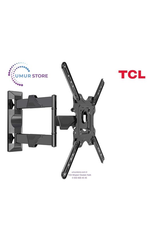 TCL 55T6C 55 139 Ekran Uyumlu Lcd Led TV Hareketli Duvar Askı Aparatı